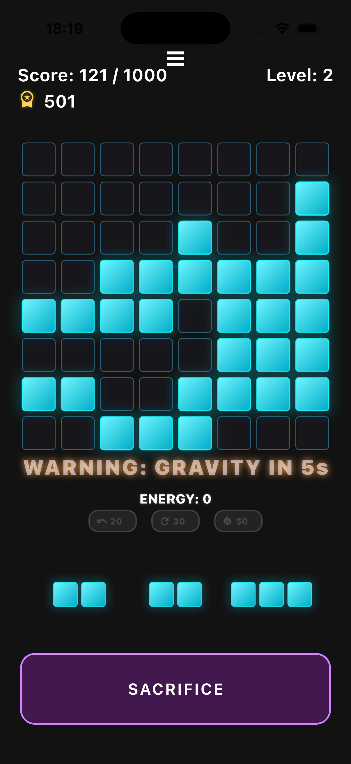 Placeholder screenshot showing a Blockverse world shift warning
